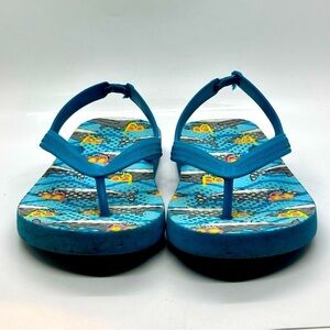 Toddler Boy's Shark Thong Ankle Strap Sandals